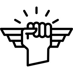Fist, grip Vector Icon
