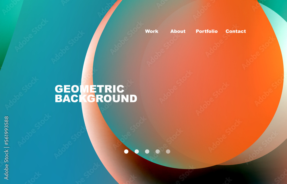 Fototapete abstract liquid background for your landing page design. web page for website or mobile app wallpape