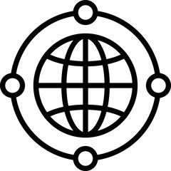 Global, globe Vector Icon

