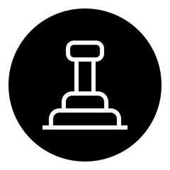 Stamp circular glyph icon