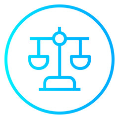 Justice gradient icon