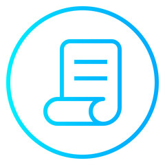 legal paper gradient icon