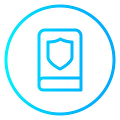 Obraz premium Legal Studies gradient icon