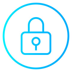 Secure gradient icon