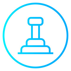 Stamp gradient icon