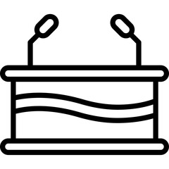 Conference, election Vector Icon

