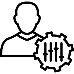Account, customization Vector Icon
