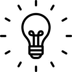 Bulb, electric bulb Vector Icon
