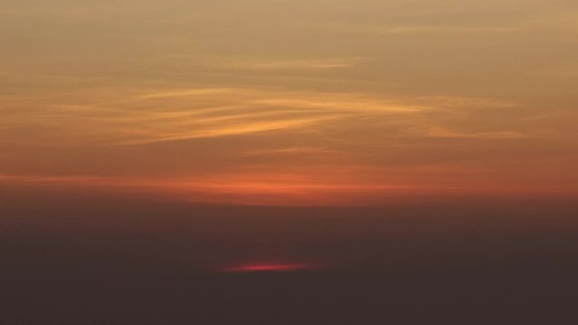 Time lapse of majestic sunset or sunrise landscape beautiful cloud and sky nature landscape scence. 4K footage.