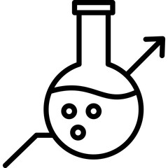 Chemical, flask Vector Icon

