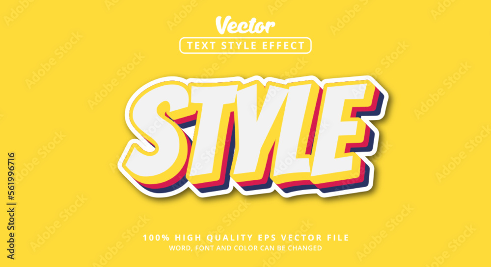 Poster Editable text effect, Style text with light color style and layered style