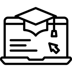 Education, master courses Vector Icon

