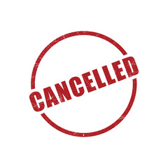 cancelled stamp icon vector design template in white background