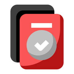 Document Check flat icon