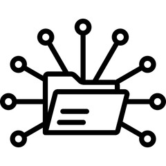 Content resources, data Vector Icon

