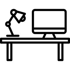 Lamp, light Vector Icon

