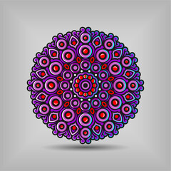 Modern mandala art vector design with a beautiful mix of colors, suitable for all advertising design needs, both for business card designs, banners, brochures and others. EPS format files