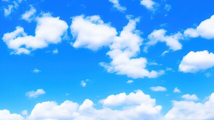 Obraz na płótnie Canvas Blue sky clouds background, Beautiful landscape with clouds and orange sun on the sky.