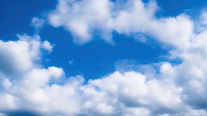 Naklejka na ściany i meble Motion cloud on the blue sky.