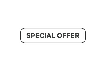 Special offer button web banner templates. Vector Illustration
