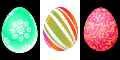 decorated Easter eggs for the holiday
