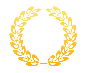 Laurel wreath. Trophy award leaves circle best nomination. Royalty high-quality free stock image of circular laurel foliate, depicting award, achievement, heraldry, nobility on transparent background