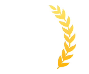 Laurel wreath. Trophy award leaves circle best nomination. Royalty high-quality free stock image of circular laurel foliate, depicting award, achievement, heraldry, nobility on transparent background