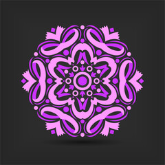 Modern mandala art vector design with a beautiful mix of colors, suitable for all advertising design needs, both for business card designs, banners, brochures and others. EPS format files