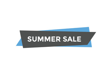 Summer sale button web banner templates. Vector Illustration