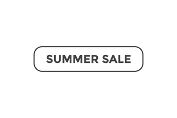 Fototapeta premium Summer sale button web banner templates. Vector Illustration