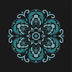 Modern mandala art vector design with a beautiful mix of colors, suitable for all advertising design needs, both for business card designs, banners, brochures and others. EPS format files