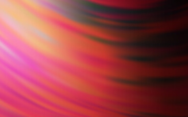 Light Pink, Red vector background with curved lines.