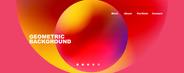 Trendy simple circle gradient abstract background. Vector Illustration For Wallpaper, Banner, Background, Card, Book Illustration, landing page