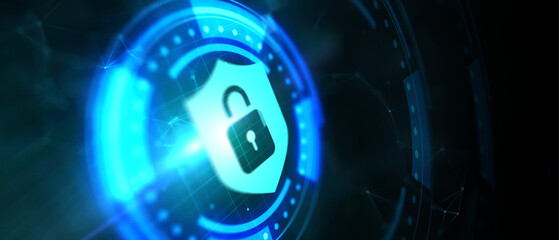 Cyber security data protection business technology privacy concept.
