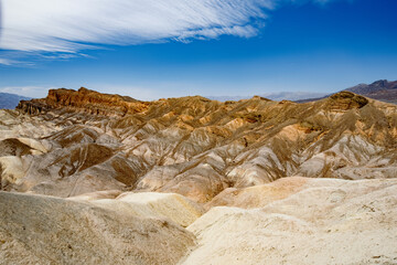Fototapeta na wymiar Stunning view of famous Zabriskie Point in Death Valley National Park, California, USA