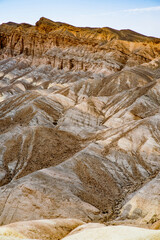 Stunning view of famous Zabriskie Point in Death Valley National Park, California, USA