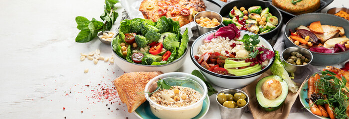 Vegetarian and various vegan dishes