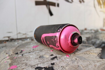 pink spray paint 