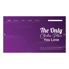 Fast food fitness nutrition eating healthy landing page design creative design 