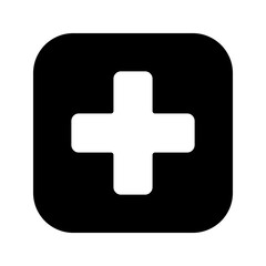 Plus icon. sign for mobile concept and web design. vector illustration%09