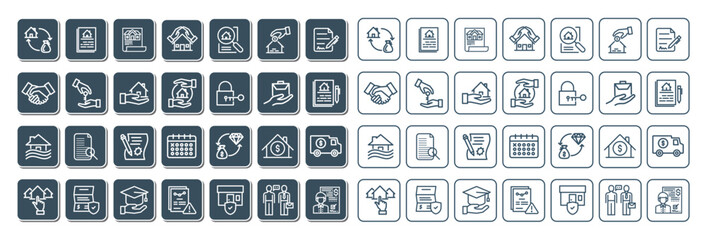 INSURANCE  ICON SET DESIGN