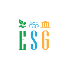 esg icon on white background