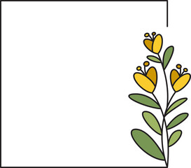 decorative floral frames illustration