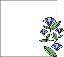 decorative floral frames illustration