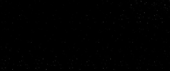 Flying dust particles on a black background, abstract real dust floating over black background for overlay, night sky graphic resources star on snow effect background