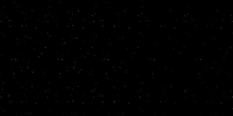 Naklejka na ściany i meble Flying dust particles on a black background, abstract real dust floating over black background for overlay, night sky graphic resources star on snow effect background