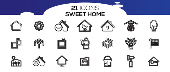SWEET HOME ICON SET DESIGN