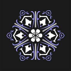 Modern mandala art vector design with a beautiful mix of colors, suitable for all advertising design needs, both for business card designs, banners, brochures and others. EPS format files