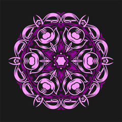 Modern mandala art vector design with a beautiful mix of colors, suitable for all advertising design needs, both for business card designs, banners, brochures and others. EPS format files