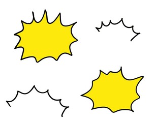 会話　セリフ　効果吹き出しセット